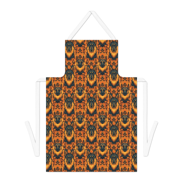 Autumn Damask Shepherds Apron