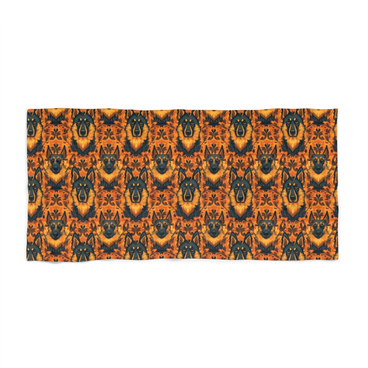 Autumn Damask Shepherds Beach Towel