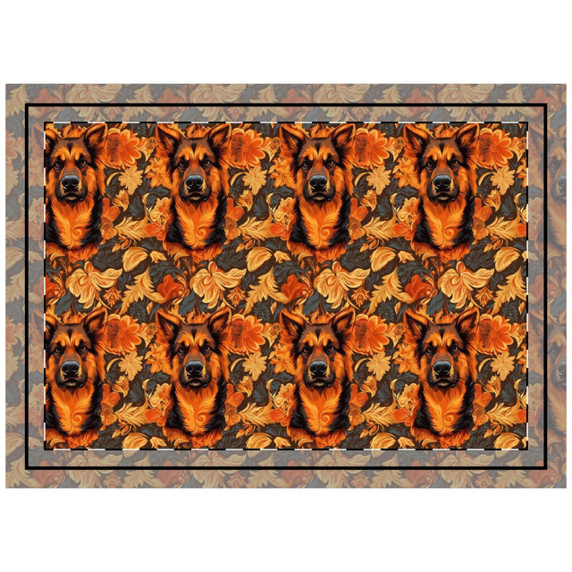 Autumn Flame Shepherds Throw Pillow