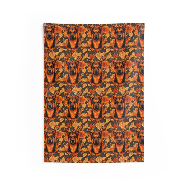 Autumn Flame Shepherds Wall Tapestry