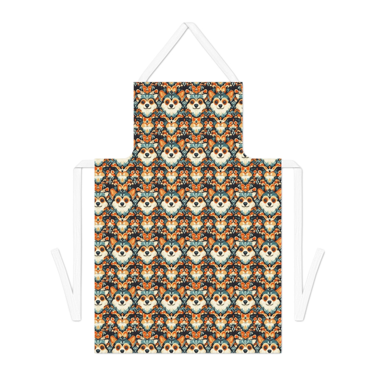 Autumn Folk Corgis Apron