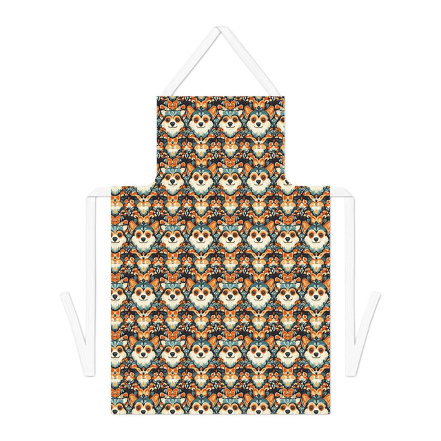 Autumn Folk Corgis Apron
