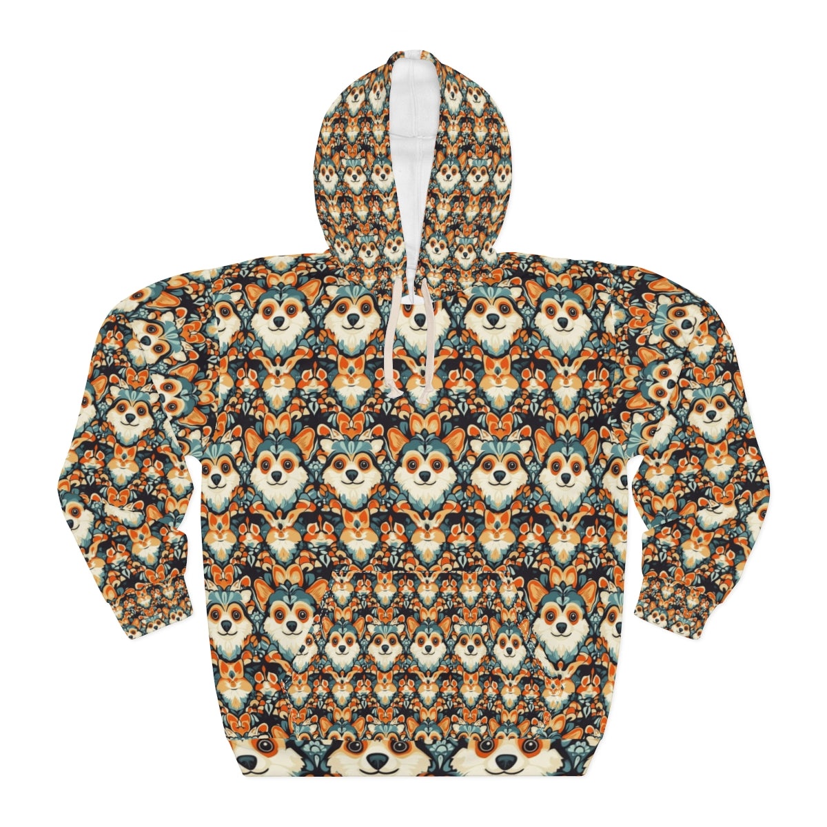 Autumn Folk Corgis Hoodie