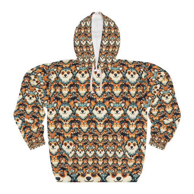 Autumn Folk Corgis Hoodie