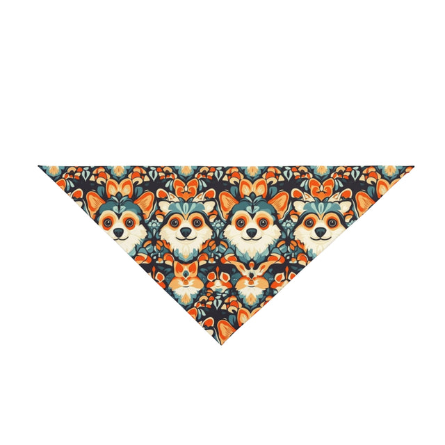 Autumn Folk Corgis Pet Bandana