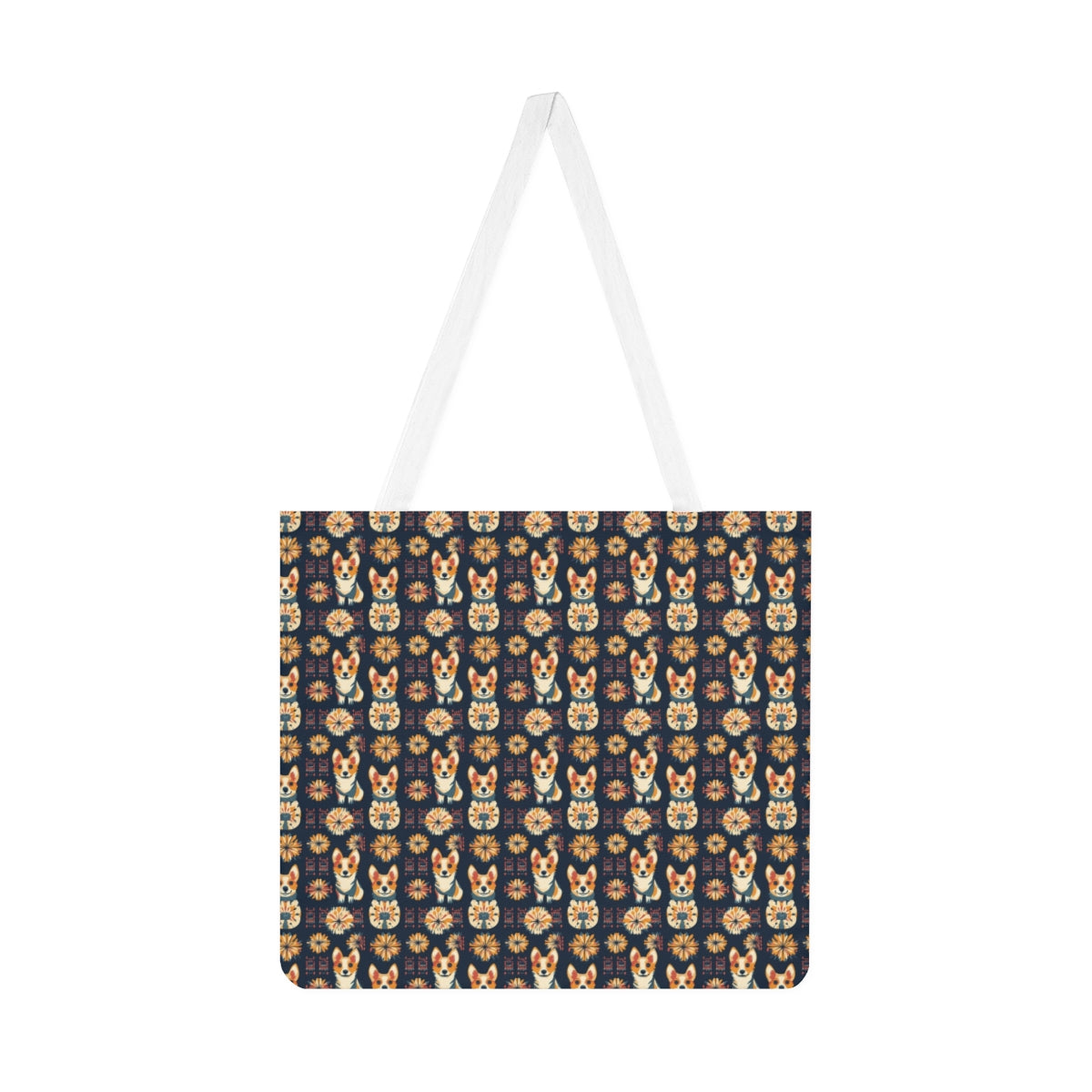 Autumn Folk Festival Corgis Tote Bag