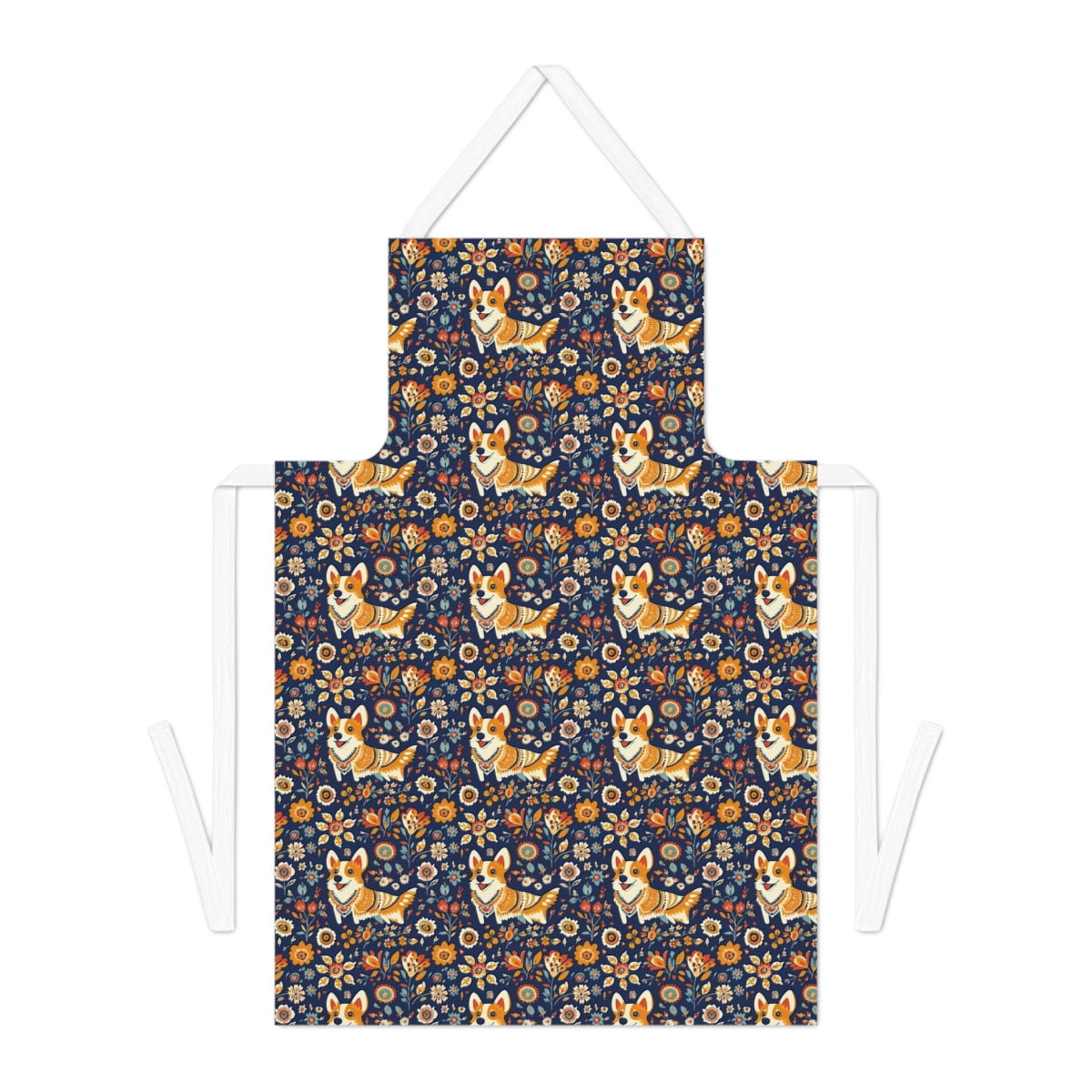 Autumn Folk Tale Corgis Apron