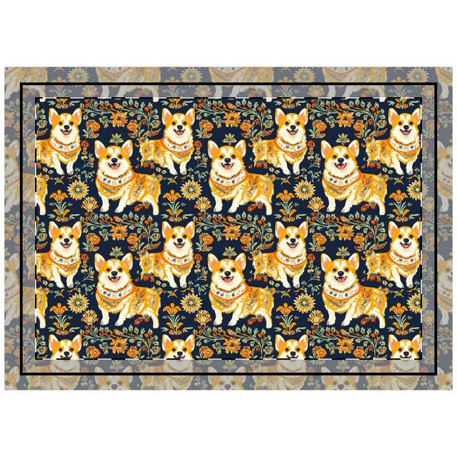 Autumn Folklore Corgis Throw Pillow