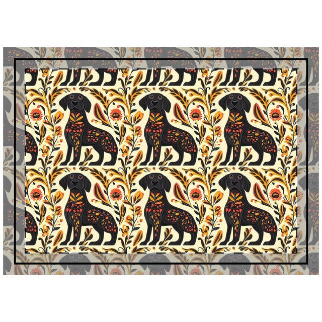 Autumn Folklore Labradors Throw Pillow