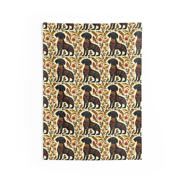 Autumn Folklore Labradors Wall Tapestry