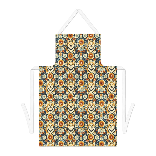 Autumn Garden Corgis Apron