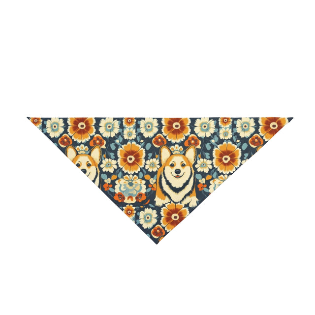 Autumn Garden Corgis Pet Bandana