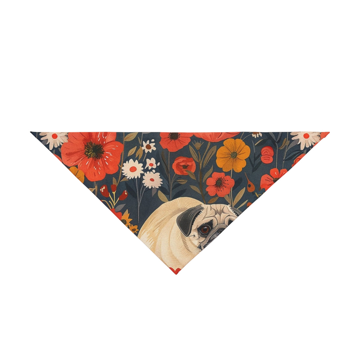 Autumn Garden Pugs Pet Bandana