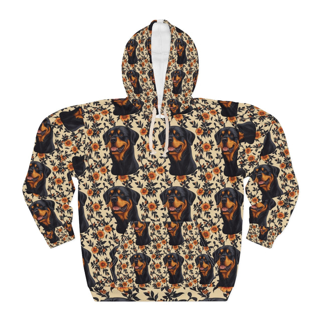 Autumn Garden Rottweilers Hoodie