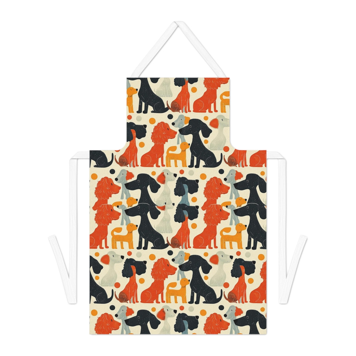Autumn Gathering Poodles Apron