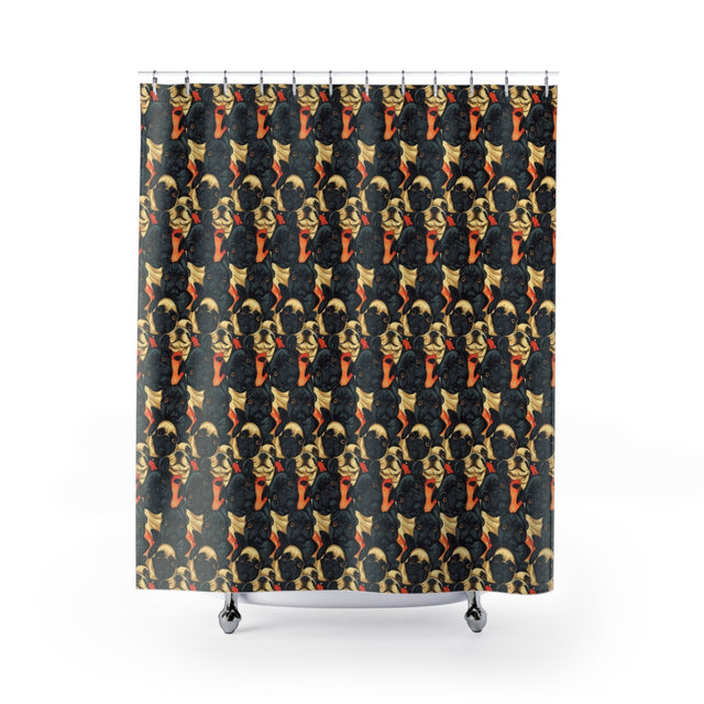 Autumn Gaze Frenchies Shower Curtain