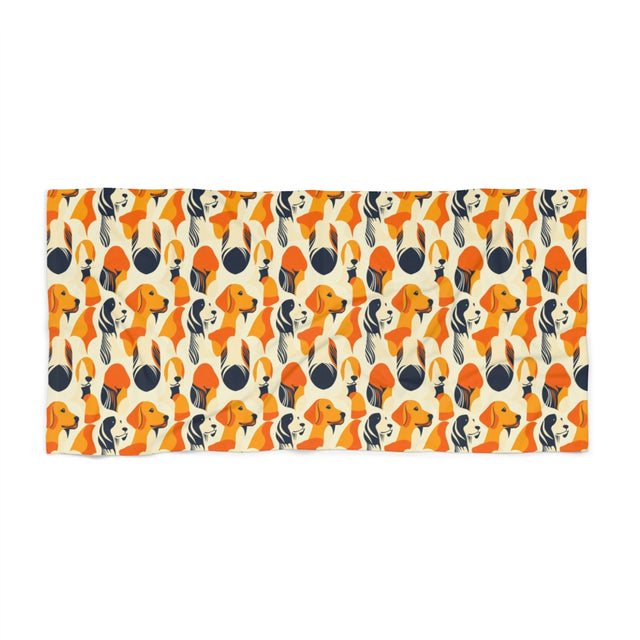 Autumn Harmony Retrievers Beach Towel