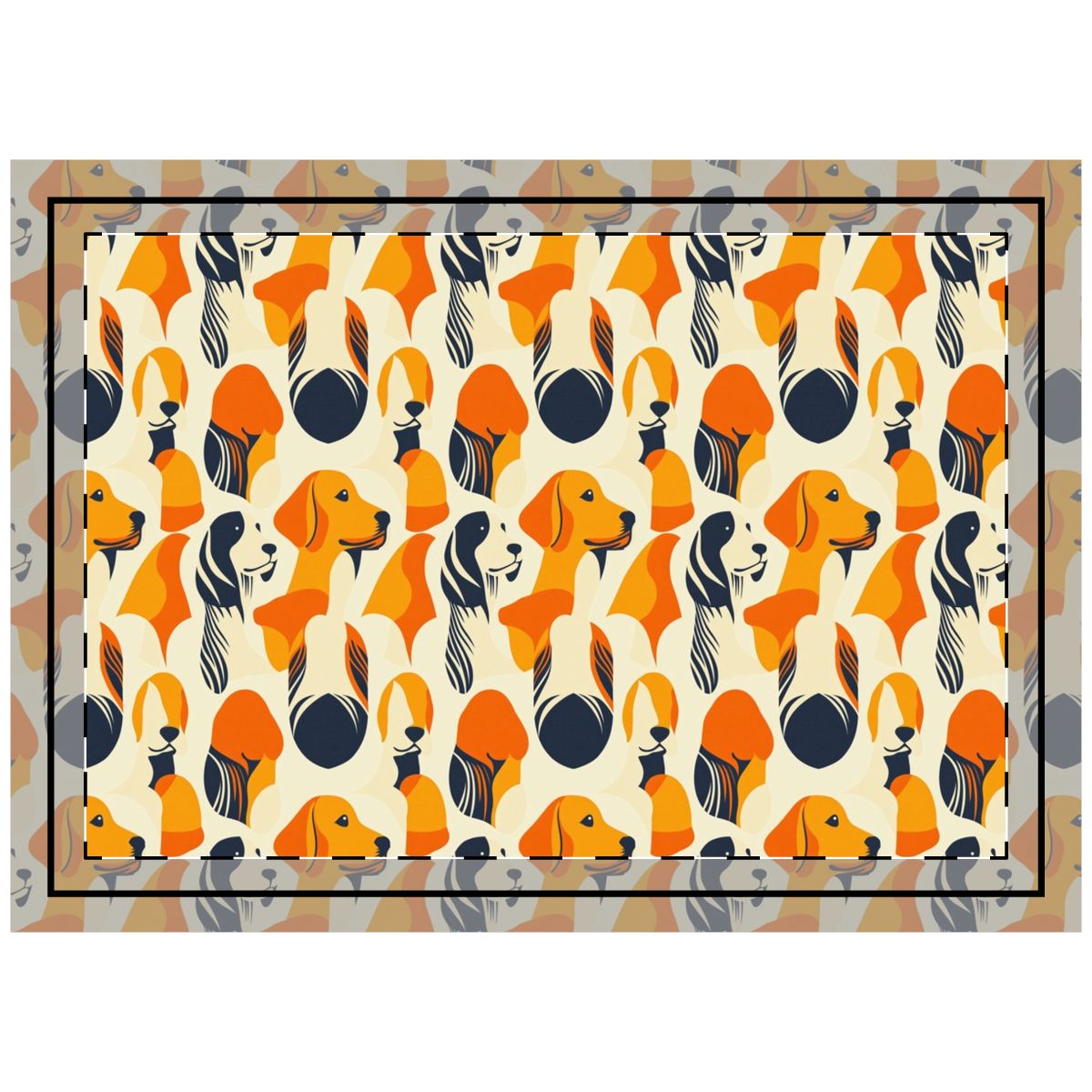 Autumn Harmony Retrievers Throw Pillow