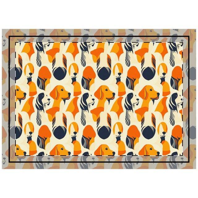 Autumn Harmony Retrievers Throw Pillow