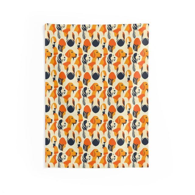 Autumn Harmony Retrievers Wall Tapestry