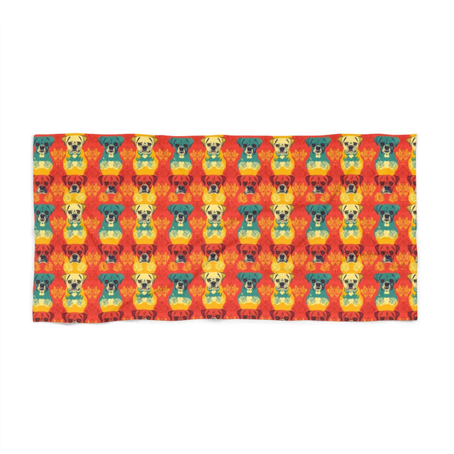 Autumn Harvest Boxers Beach Towel