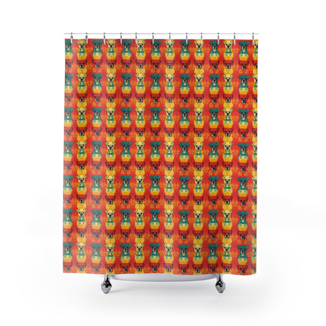 Autumn Harvest Boxers Shower Curtain