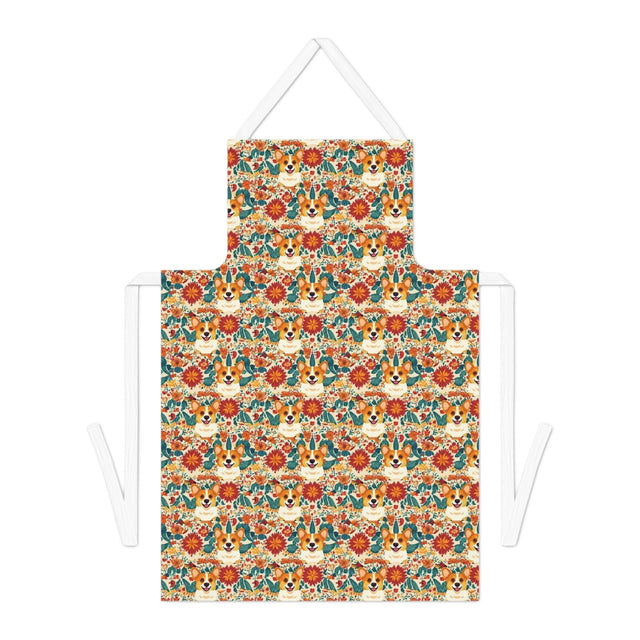 Autumn Harvest Corgis Apron