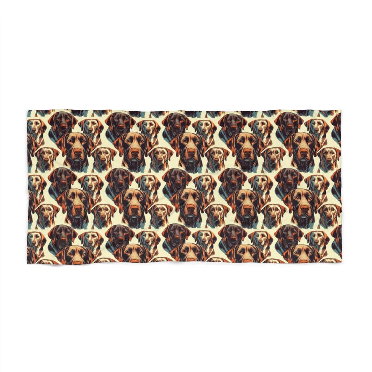 Autumn Harvest Labs Beach Towel