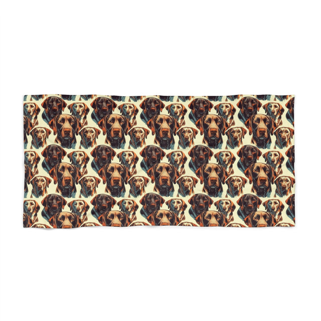 Autumn Harvest Labs Beach Towel