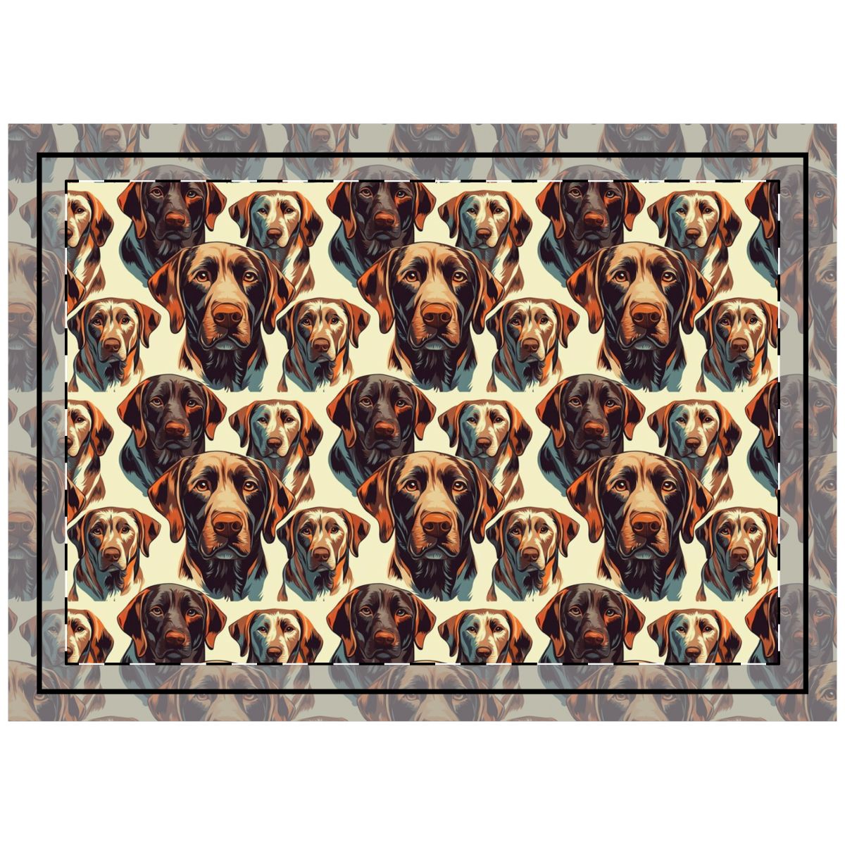 Autumn Harvest Labs Throw Pillow