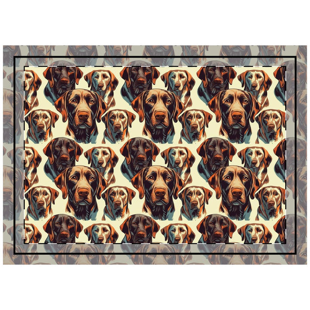 Autumn Harvest Labs Throw Pillow