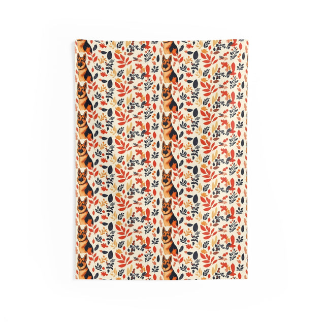 Autumn Harvest Shepherds Wall Tapestry
