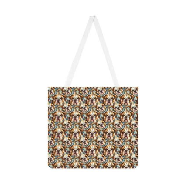 Autumn Huddle Bulldogs Tote Bag