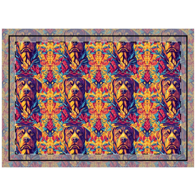 Autumn Kaleidoscope Lab Throw Pillow