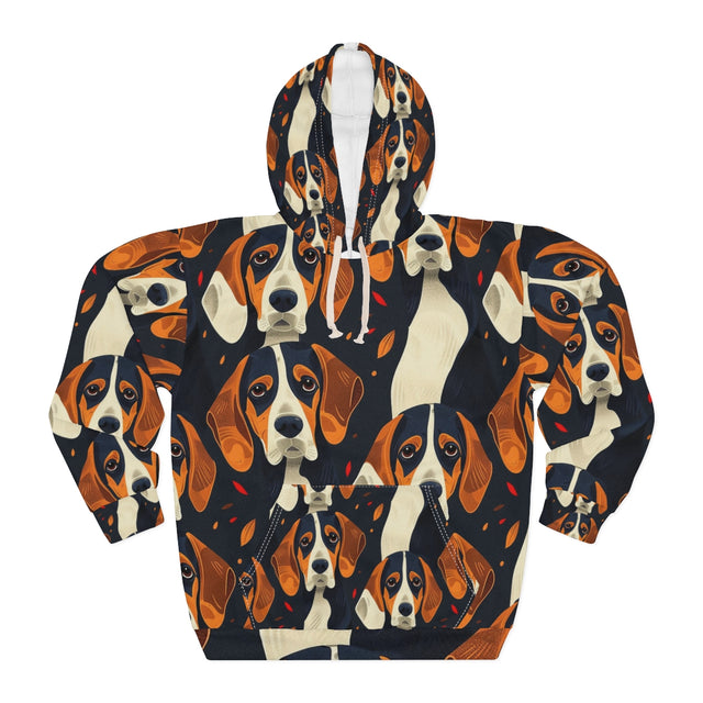 Autumn Leaves Beagles Hoodie