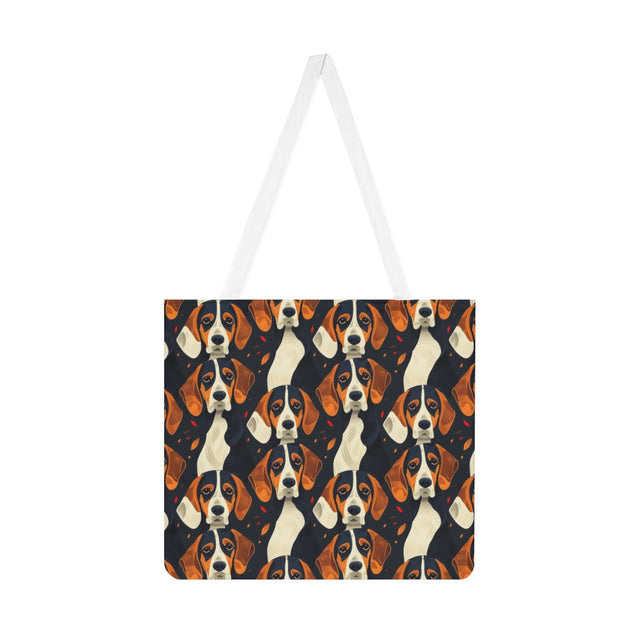 Autumn Leaves Beagles Tote Bag