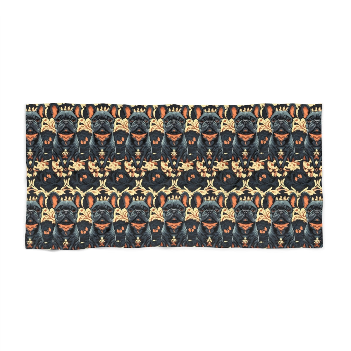 Autumn Manor Frenchies Beach Towel