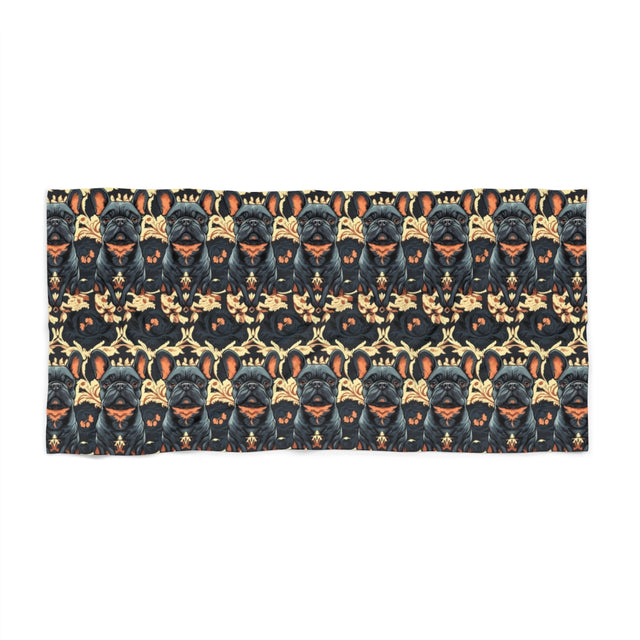Autumn Manor Frenchies Beach Towel