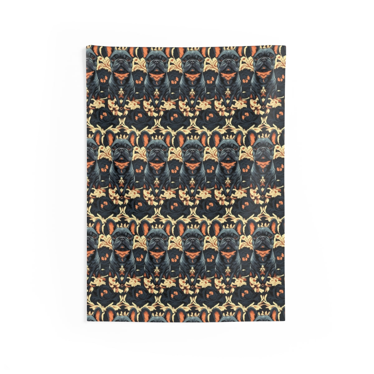 Autumn Manor Frenchies Wall Tapestry