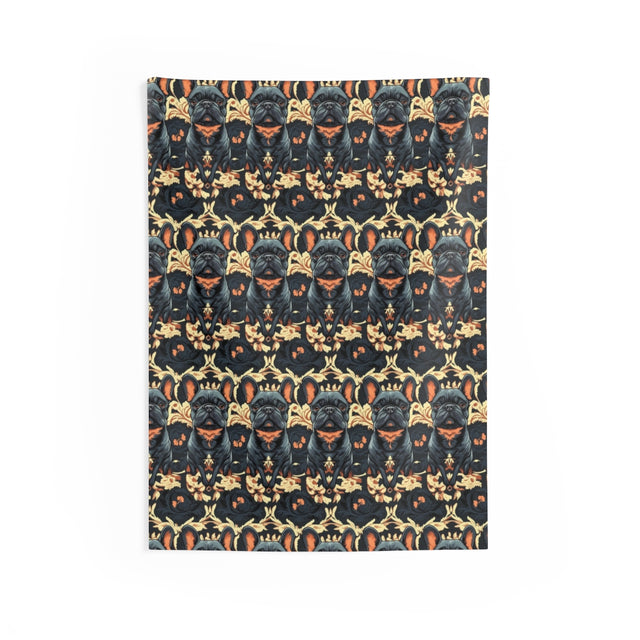Autumn Manor Frenchies Wall Tapestry