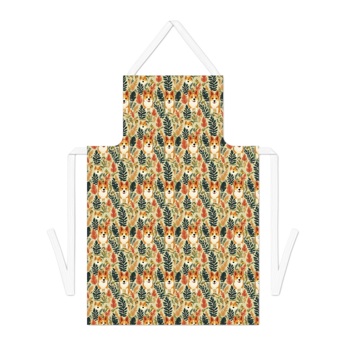 Autumn Meadow Corgis Apron