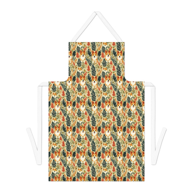 Autumn Meadow Corgis Apron