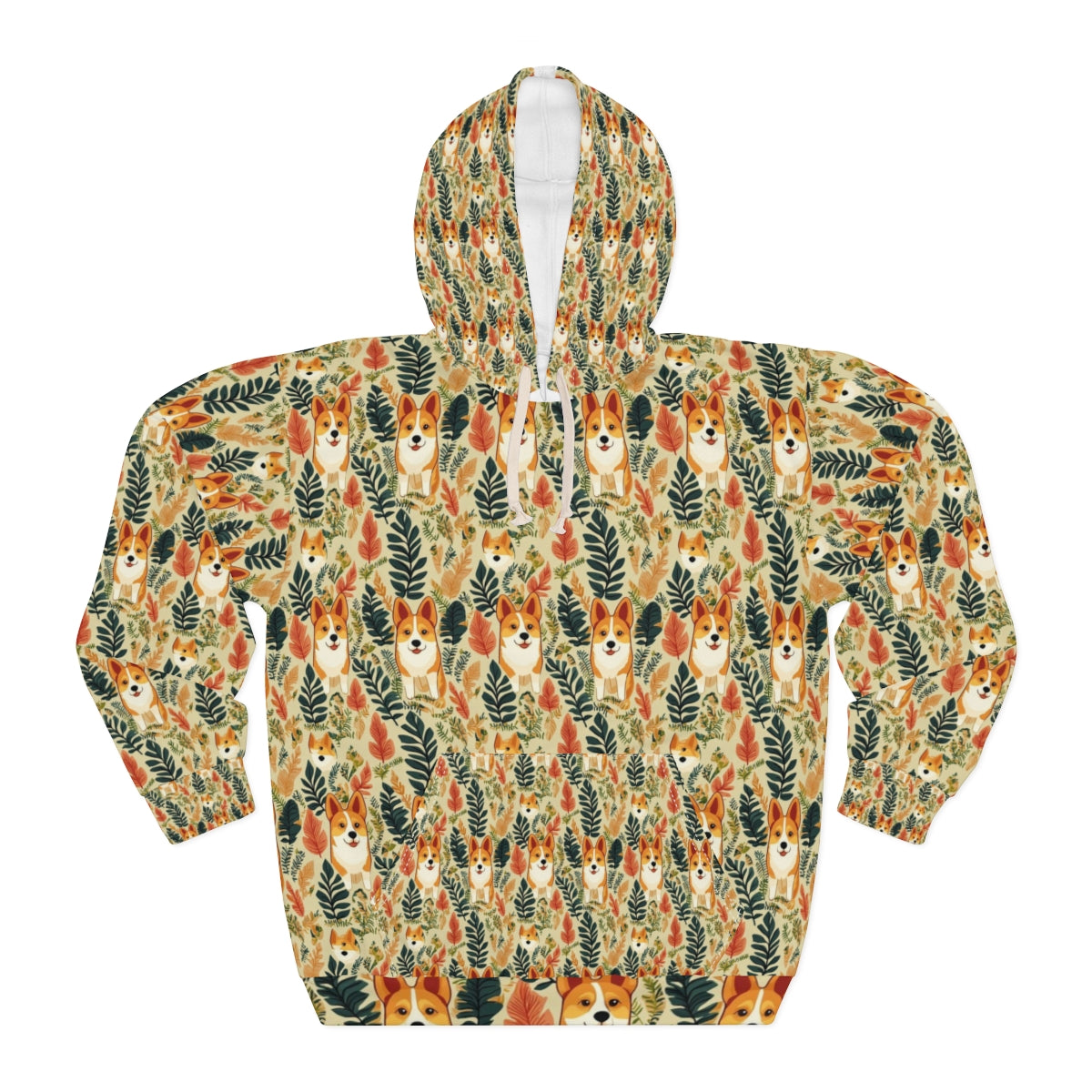 Autumn Meadow Corgis Hoodie