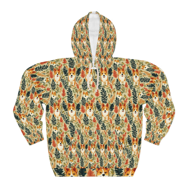 Autumn Meadow Corgis Hoodie