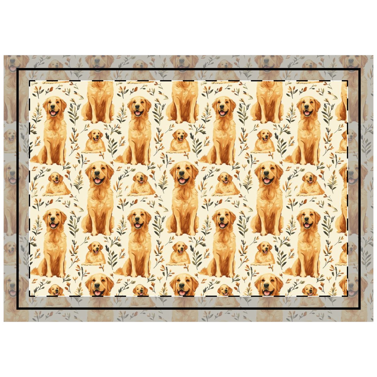 Autumn Meadow Goldens Throw Pillow