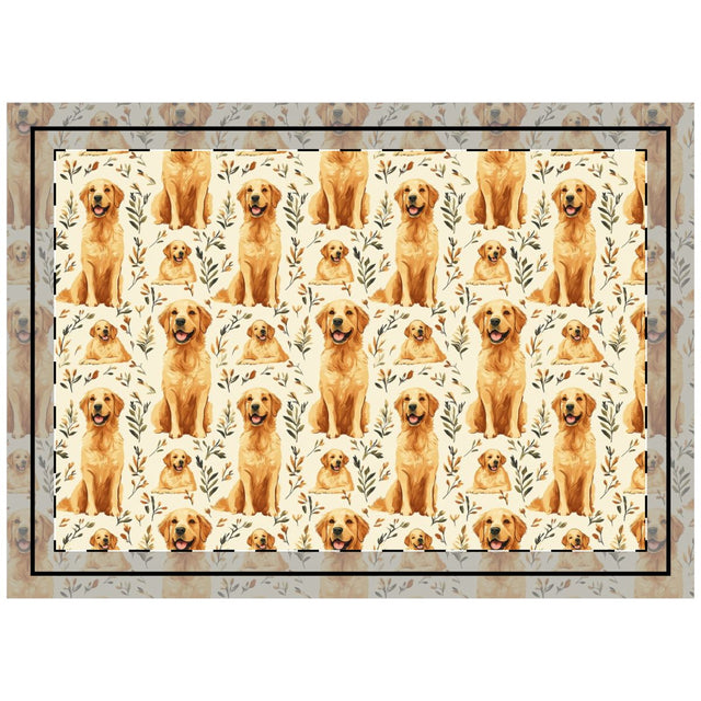 Autumn Meadow Goldens Throw Pillow