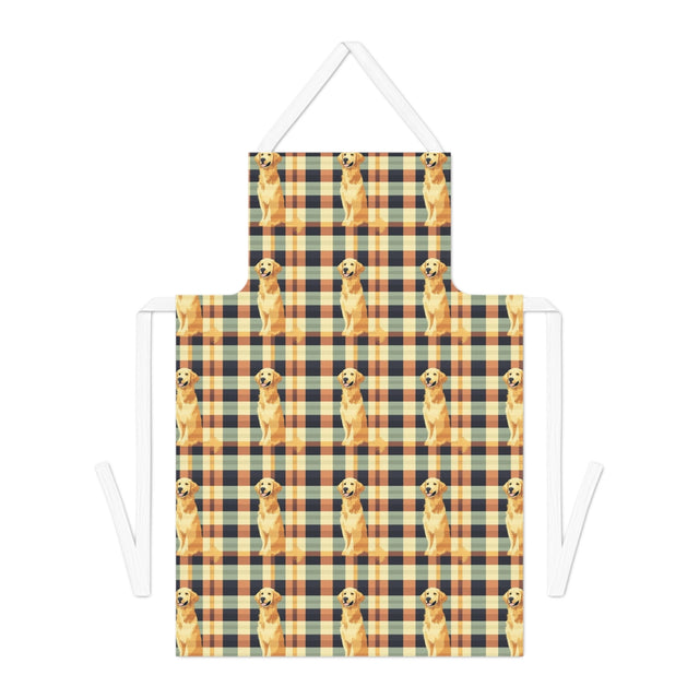 Autumn Plaid Golden Apron