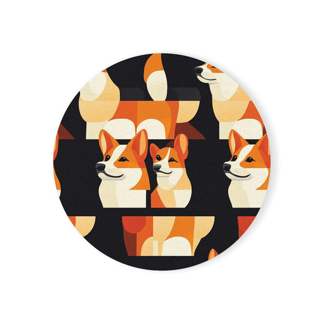 Autumn Puzzle Corgis Coasters