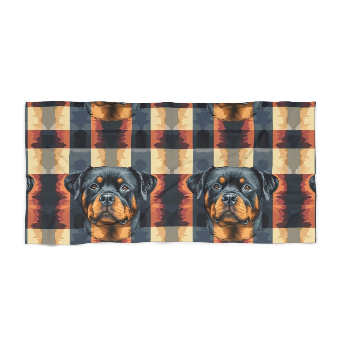 Autumn Reflections Rottweiler Beach Towel