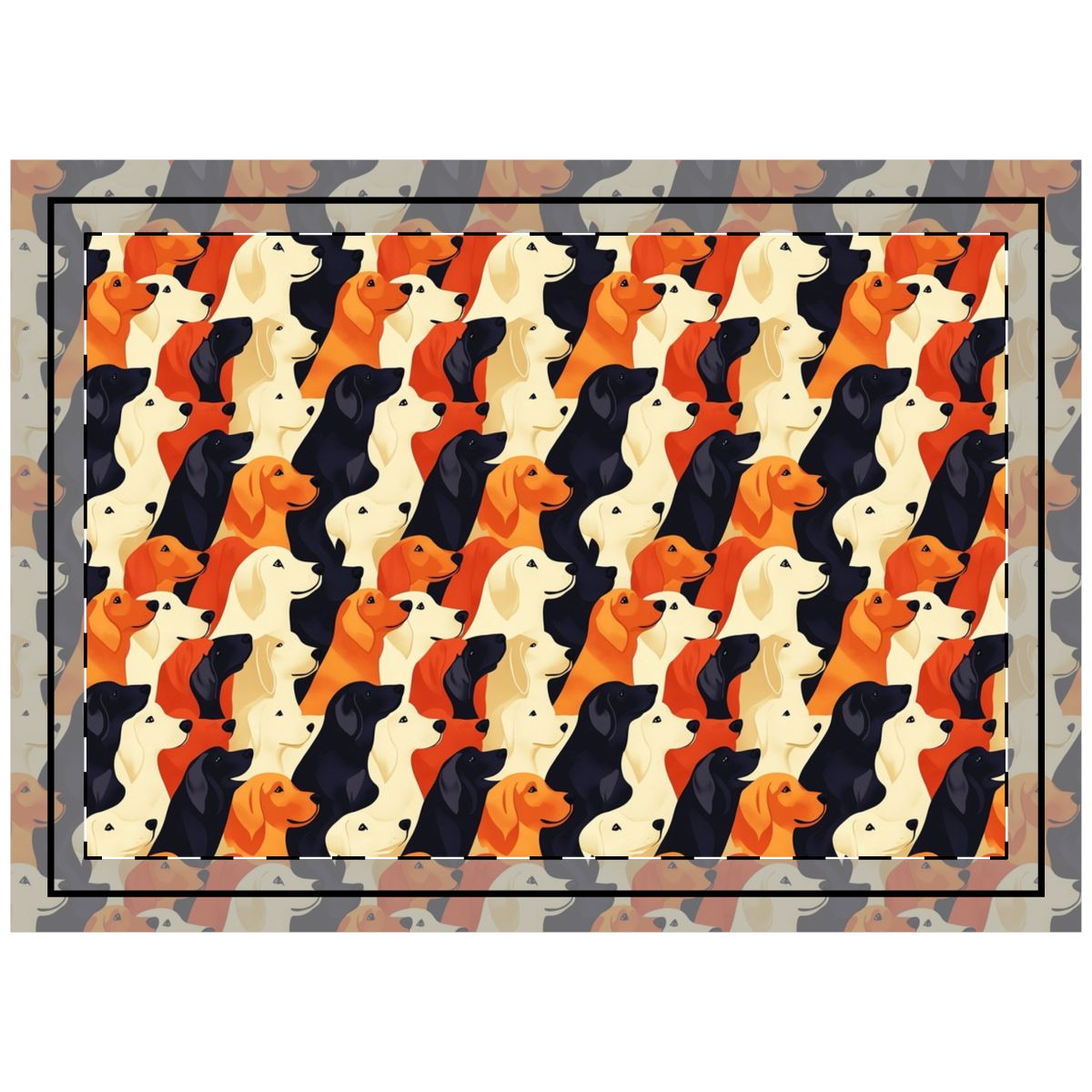 Autumn Retriever Medley Throw Pillow